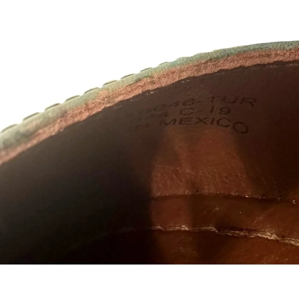 Frye Carson Ballet Flat Size 6 M Turquoise NWB Slip On Flats
